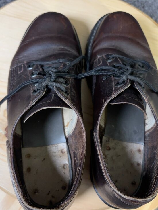 Frye Oxford Shoes Womens 7.5 Brown Leather Vintage Y2K Chunky Vibram Sole Boots - Picture 7 of 9